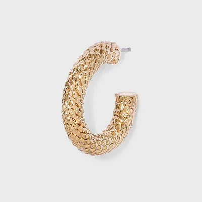 Buy 🔥 Twisted Texture Small Hoop Earrings - A New Day™ Gold 🎁 3 Buy 🔥 Twisted Texture Small Hoop Earrings - A New Day™ Gold 🎁