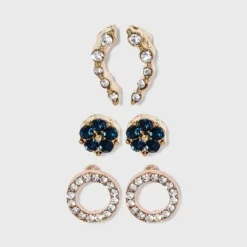 Buy ⌛ Flower Stud Earring Set 3pc - A New Day™ Gold ✔️ -Outlet New Day Wear Store unnamed file 1021