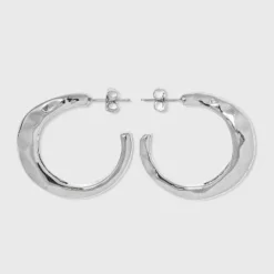 Best Sale ❤️ Shiny Flat 💯 Hammered Hoop Earrings - A New Day™ Gold ⭐ -Outlet New Day Wear Store unnamed file 1028