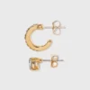 Brand new ⭐ Crystal Mini Cuffs Hoops and Stud Earring Set 8pc - A New Day™ Gold 👍 -Outlet New Day Wear Store unnamed file 1033