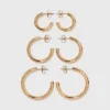 Cheapest 😍 Pipe Hoop Earring Trio Set - A New Day™ Gold ✨ -Outlet New Day Wear Store unnamed file 1039