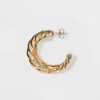 Wholesale 🎁 Textured Metal Small Hoop Earrings - A New Day™ Gold ✔️ -Outlet New Day Wear Store unnamed file 1074