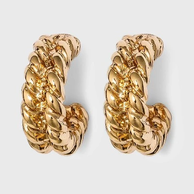 Top 10 ๐ Small Textured Hoop Earrings - A New Day™ Gold ๐ฅฐ 4 Top 10 ๐ Small Textured Hoop Earrings - A New Day™ Gold ๐ฅฐ - Image 2