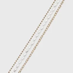 New 🥰 Pearl Anklet Set 3pc - A New Day™ Gold 🤩