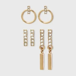 Wholesale π Small Hoop Linear Drop Bar Stud Earring Set 3pc - A New Day™ Gold βοΈ 5 Wholesale π Small Hoop Linear Drop Bar Stud Earring Set 3pc - A New Day™ Gold βοΈ -Outlet New Day Wear Store unnamed file 1101