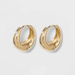Hot Sale ⭐ Small Hoop Earrings - A New Day™ Gold 🎁 -Outlet New Day Wear Store unnamed file 1155