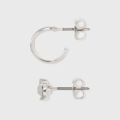 Outlet New Day Wear Store 11 Wholesale ⌛ Zinc Stud Earring Set 8pc- A New Day™ Silver ⭐