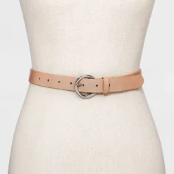 Promo ❤️ Women's Round Buckle Belt - A New Day™ Melon Ice ✨