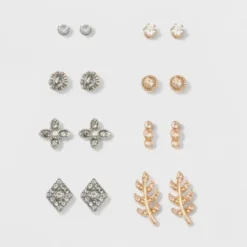 Top 10 😍 Multi Stud Earrings 8ct - A New Day™ Gold/Silver 👍 -Outlet New Day Wear Store unnamed file 1259