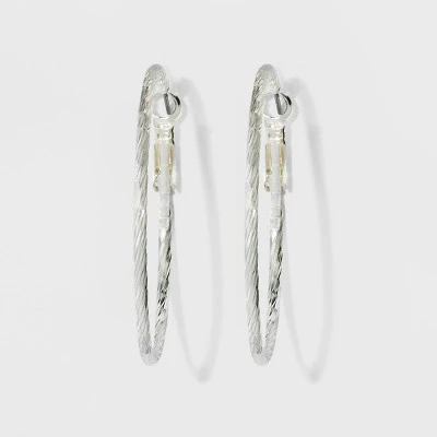 Hot Sale ๐ Textured Hoop Earrings - A New Day Silver โญ 8 Hot Sale ๐ Textured Hoop Earrings - A New Day Silver โญ - Image 6