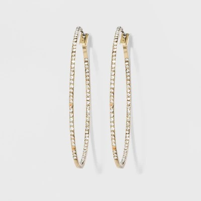 Best Pirce ๐ Hoop with Pave Stones Earrings - A New Day Gold โ๏ธ 7 Best Pirce ๐ Hoop with Pave Stones Earrings - A New Day Gold โ๏ธ - Image 5