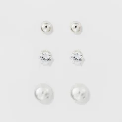 Cheap 🔔 Stud Earring Set 3ct - A New Day™ Multicolored ✔️ -Outlet New Day Wear Store unnamed file 1350