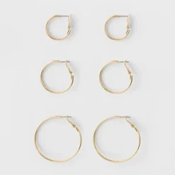 Deals ๐ Hoop Earring Set 3ct - A New Day Gold ๐ 9 Deals ๐ Hoop Earring Set 3ct - A New Day Gold ๐ -Outlet New Day Wear Store unnamed file 1358