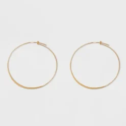 Wholesale 🔥 Large Thin Hoop Earrings - A New Day™ Gold 🧨