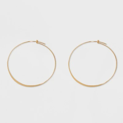 Wholesale 🔥 Large Thin Hoop Earrings - A New Day™ Gold 🧨 3 Wholesale 🔥 Large Thin Hoop Earrings - A New Day™ Gold 🧨