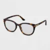Best Pirce 😍 Women's Tortoise Shell Cateye Blue Light Filtering Reading Glasses - A New Day™ Brown ⌛