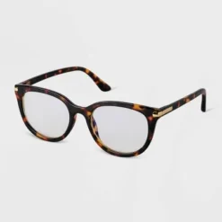 Wholesale 💯 Women's Tortoise Shell Cateye Blue Light Filtering Glasses - A New Day™ Brown ✨