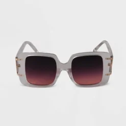 Buy 🎉 Women's Retro Square Sunglasses - A New Day™ Clear 🌟 -Outlet New Day Wear Store unnamed file 1552