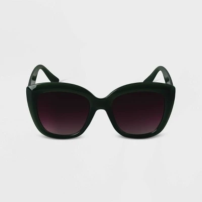 Deals 👍 Women's Oversized Cat Eye Sunglasses - A New Day™ Green ⌛ 7 Deals 👍 Women's Oversized Cat Eye Sunglasses - A New Day™ Green ⌛ - Image 5