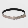 Flash Sale β€οΈ Women's Oval Tapered Center Bar Reversible Belt - A New Dayβ’ Black/Gray π 1 Flash Sale β€οΈ Women's Oval Tapered Center Bar Reversible Belt - A New Dayβ’ Black/Gray π -Outlet New Day Wear Store unnamed file 162