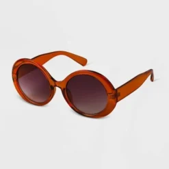 Best Pirce 😉 Women's Oversized Round Sunglasses - A New Day™ Amber 🧨