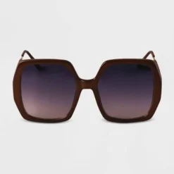 Outlet 🌟 Women's Oversized Square Sunglasses - A New Day™ Brown 🧨 -Outlet New Day Wear Store unnamed file 1651