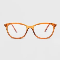 Hot Sale 🤩 Women's Blue Light Filtering Butterfly Glasses - A New Day™ Peach Orange ⌛ -Outlet New Day Wear Store unnamed file 1658