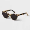 Promo ⭐ Women's Tortoise Print Acetate Cateye 🛒 Sunglasses - A New Day™ Beige 🥰
