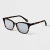 Hot Sale 🥰 Women's Tortoise Print Square Blue Light Filtering Acetate Glasses - A New Day™ Brown 🌟