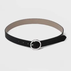 Flash Sale ❤️ Women's Oval Tapered Center Bar Reversible Belt - A New Day™ Black/Gray 🎁 -Outlet New Day Wear Store unnamed file 169