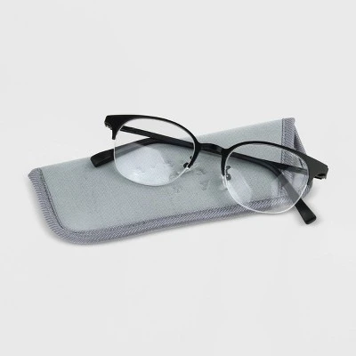 Discount ๐ Women's Matte Browline Blue Light Filtering Glasses - A New Day™ Black ๐ 4 Discount ๐ Women's Matte Browline Blue Light Filtering Glasses - A New Day™ Black ๐ - Image 2