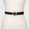 Cheapest 😀 Women's Chunky Center Bar Belt - A New Day™ Black ✨ 2 Cheapest 😀 Women's Chunky Center Bar Belt - A New Day™ Black ✨ -Outlet New Day Wear Store unnamed file 185