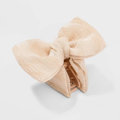 Hot Sale ๐ Textured Chiffon with Bow Claw Hair Clip - A New Day™ Off-White โค๏ธ 4 Hot Sale ๐ Textured Chiffon with Bow Claw Hair Clip - A New Day™ Off-White โค๏ธ - Image 2