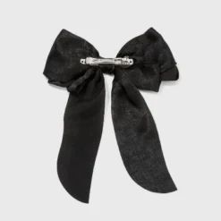 Outlet ⌛ Satin Bow with Tail Hair Barrette - A New Day™ Violet ✨