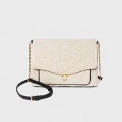 Cheap 👍 Quilted Boxy Crossbody Bag - A New Day™ White 🎉 -Outlet New Day Wear Store unnamed file 1932