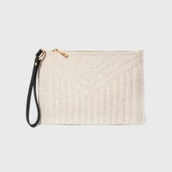 Coupon ⌛ Large Pouch Clutch - A New Day™ Natural ✨ -Outlet New Day Wear Store unnamed file 1967