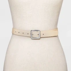 Promo ✨ Women's Chunky Center Bar Belt - A New Day™ Light Yellow 🔥