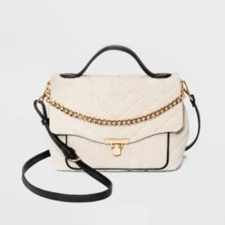 Hot Sale 👍 Quilted Top Handle Satchel Handbag - A New Day™ Blue 🎁 -Outlet New Day Wear Store unnamed file 2009