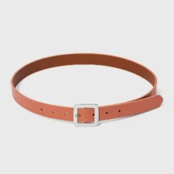 Discount ⌛ Women's Chunky Center Bar Belt - A New Day™ Apricot Orange 🧨 -Outlet New Day Wear Store unnamed file 210