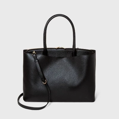 Outlet 🛒 Work Tote Handbag - A New Day™ Black 🥰 8 Outlet 🛒 Work Tote Handbag - A New Day™ Black 🥰 - Image 6