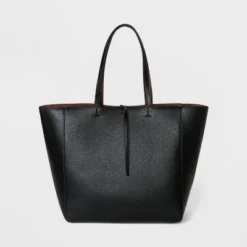 Top 10 🧨 Reversible Tote 😀 Handbag - A New Day™ Black/brown ✔️ -Outlet New Day Wear Store unnamed file 2253