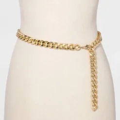 Cheapest 🌟 Women's Chain Belt - A New Day™ Metal 🎁