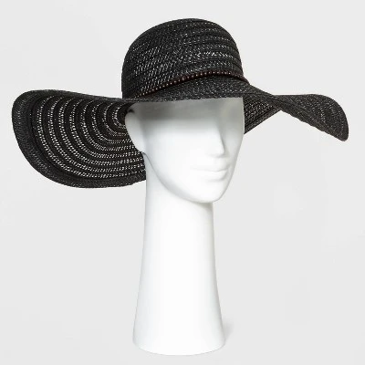 Brand new ⌛ Women's Wide Brim Straw Hat - A New Day™ Black 🎁 4 Brand new ⌛ Women's Wide Brim Straw Hat - A New Day™ Black 🎁 - Image 2