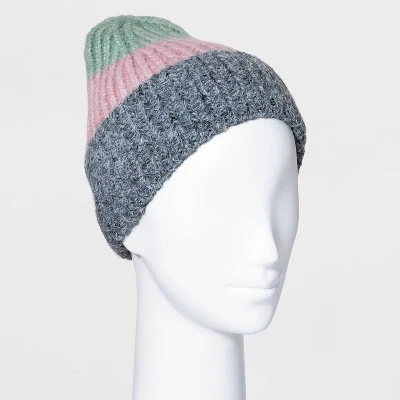 Brand new 😍 Women's Color Block Beanie - A New Day™ Gray/green 👍 5 Brand new 😍 Women's Color Block Beanie - A New Day™ Gray/green 👍 - Image 3
