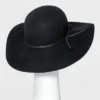 Budget 👏 Women's Felt Floppy Hat - A New Day™ Black 😀