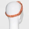 Wholesale ⌛ Textured Satin Knot Headband - A New Day™ Orange 🥰