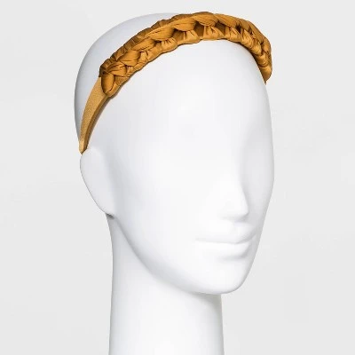 Best deal 🤩 Satin Knotted Headband - A New Day™ Mustard Yellow 🥰 3 Best deal 🤩 Satin Knotted Headband - A New Day™ Mustard Yellow 🥰