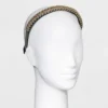 Deals 🔔 Faux Leather Chain Headband - A New Day™ Gray ⭐ -Outlet New Day Wear Store unnamed file 2393