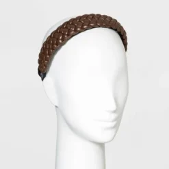Flash Sale 👍 Faux Leather Braded Headband - A New Day™ Dark Blue ✔️ -Outlet New Day Wear Store unnamed file 2397