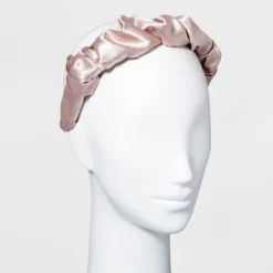 Flash Sale 😉 Satin Puff Scrunch Headband - A New Day™ Tan ✨
